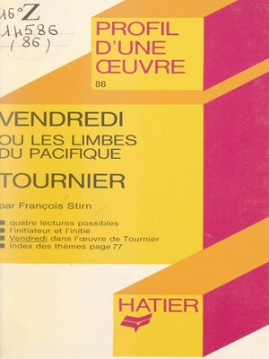 cover image of Vendredi ou Les limbes du Pacifique, Tournier